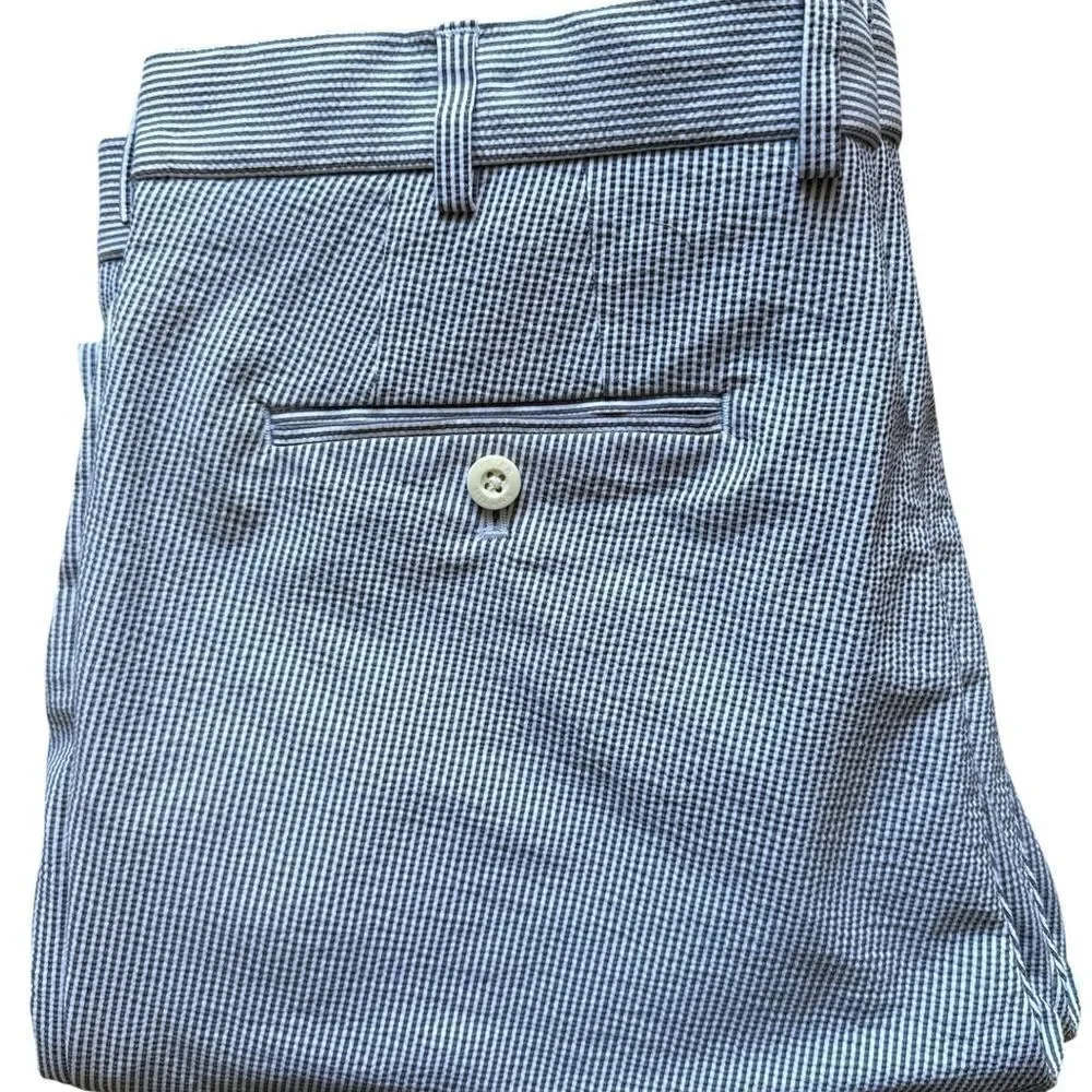 Peter Millar Crown Crafted Matlock Seersucker Performance Trousers Golf Preppy